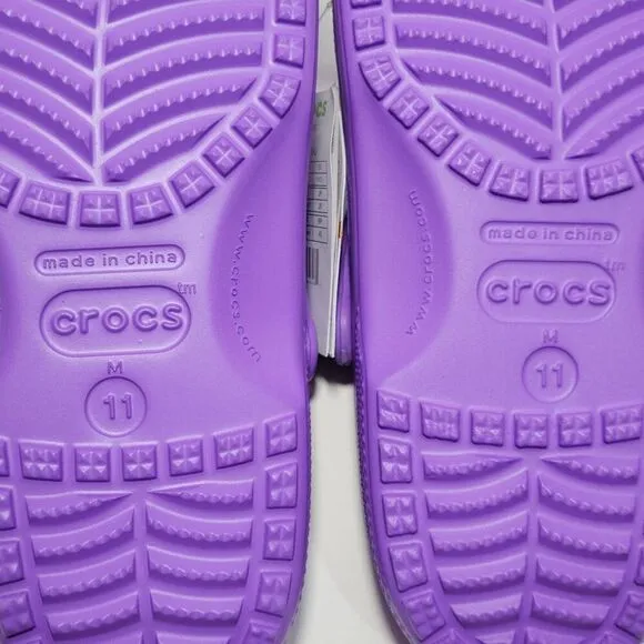 Crocs Classic Clogs Mens Size 11 Womens Size 13 Purple 10001-5AJ Comfort NEW