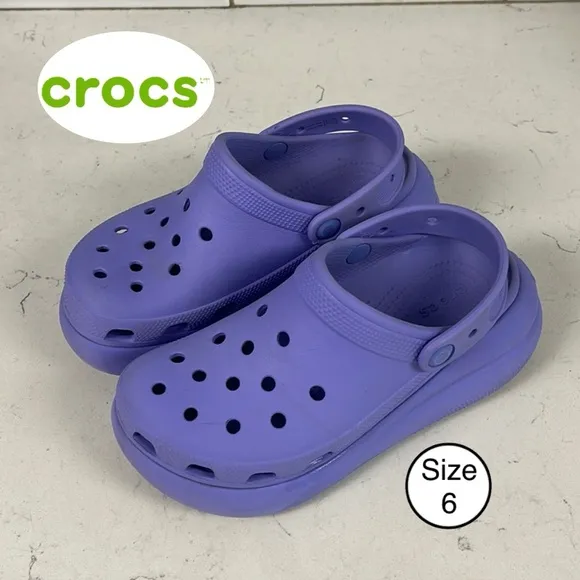 Crocs Classic Crush Clog Moon Jelly Size 4 Men's, 6 Women's