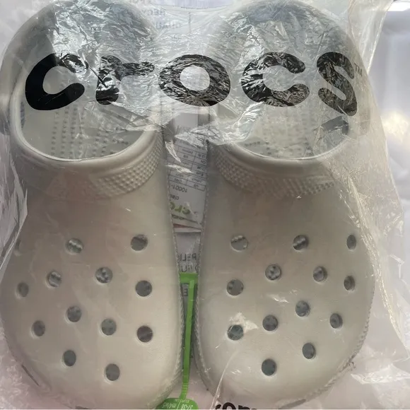 Crocs Classic Elephant Grey Clogs Slip On Comfort 10001-1ML Men’s 5 Women's 7