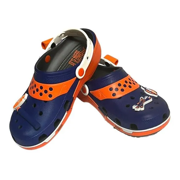 Crocs Classic Hasbro Nerf Clogs Blue Orange Unisex Size Men’s 8 Women’s 10 NWT