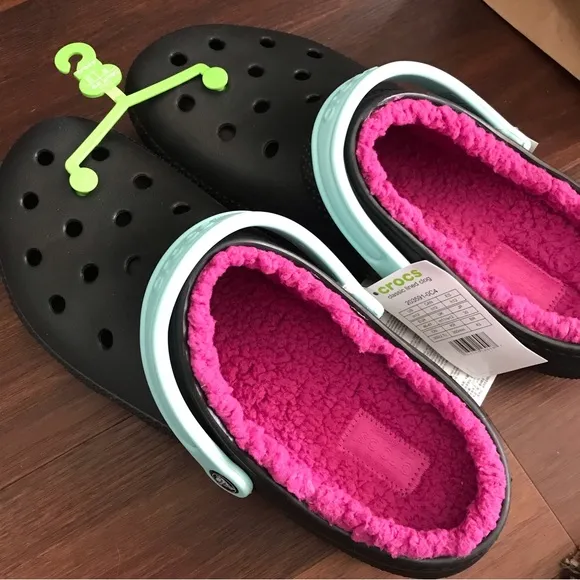Crocs Classic Lined Clogs Mens Size 12 NWT