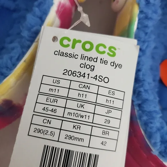 Crocs Classic Lined Tie-Dye Clog