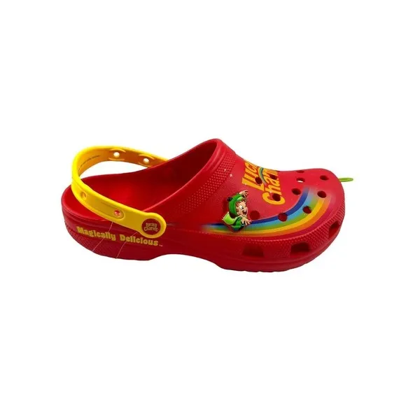 Crocs Classic Lucky Charms Magically Delicious Clogs Red Mens Size 11
