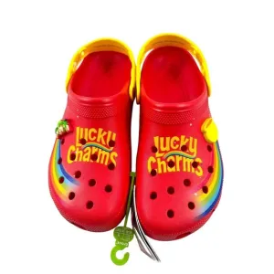 Crocs Classic Lucky Charms Magically Delicious Clogs Red Mens Size 11