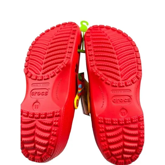 Crocs Classic Lucky Charms Magically Delicious Clogs Red Mens Size 11