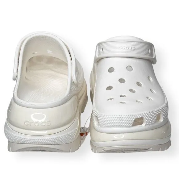 CROCS Classic Mega Crush Clogs White Size‎ 10 Women's