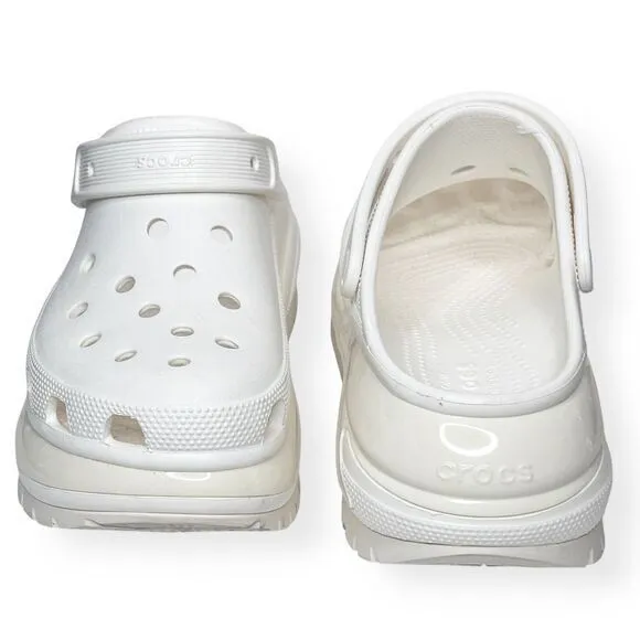 CROCS Classic Mega Crush Clogs White Size‎ 10 Women's