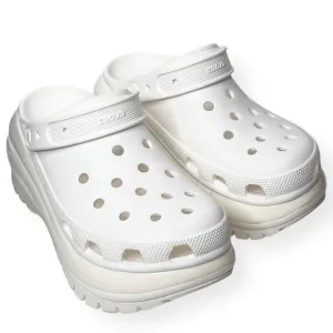 CROCS Classic Mega Crush Clogs White Size‎ 10 Women's