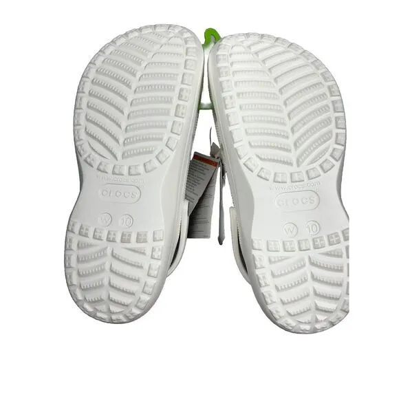 Crocs Classic Platform  Clog White Women Size‎ 10 NEW!