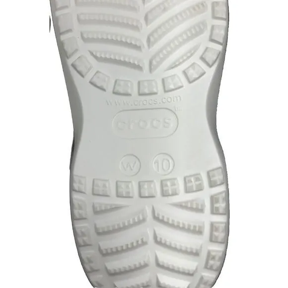 Crocs Classic Platform  Clog White Women Size‎ 10 NEW!