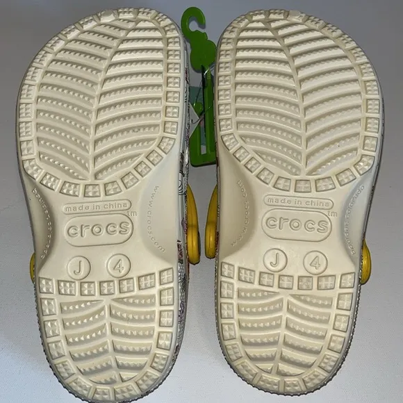 Crocs classic spring break clog Pool party beach palm flamingo shell big kids J4