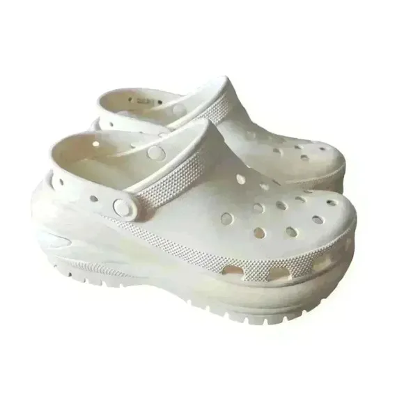Crocs Classic Unisex White Mega Crush Clog 10 W 8 M