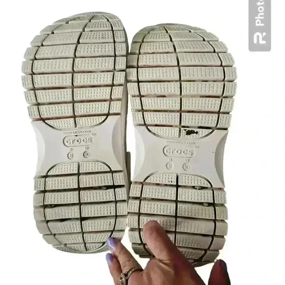 Crocs Classic Unisex White Mega Crush Clog 10 W 8 M