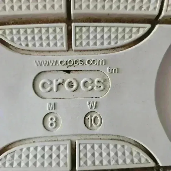 Crocs Classic Unisex White Mega Crush Clog 10 W 8 M