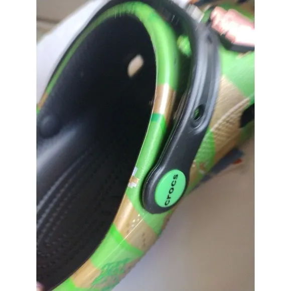 Crocs Clog Men's 6 Woman 8 Green Minecraft Elevated 208472-90H Green Gamer Comfy