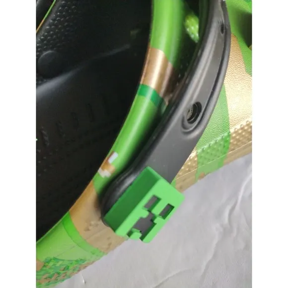 Crocs Clog Men's 6 Woman 8 Green Minecraft Elevated 208472-90H Green Gamer Comfy