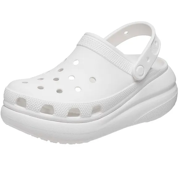 Crocs Crush Clogs 3-inch White Platform Casual Mens 11