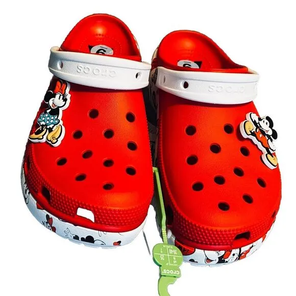 Crocs Disney Minnie / Mickey Classic Platform Clog Unisex US Women's Size 9