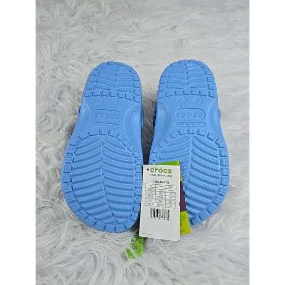 Crocs Disney Stitch Classic Comfort Clogs Clog Unisex Men’s 5 Women’s 7 NEW