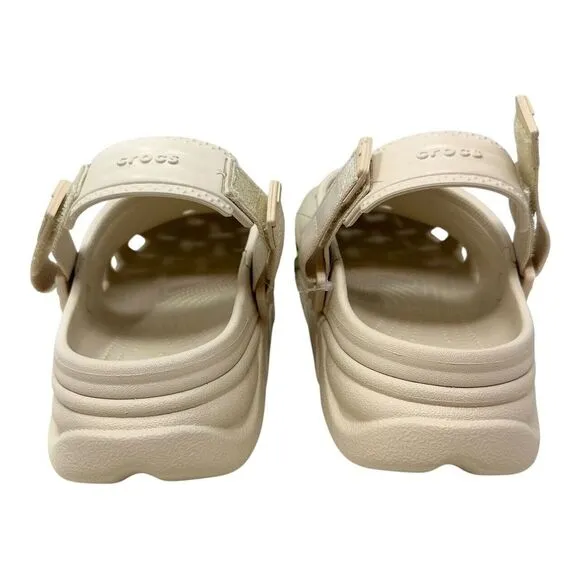 Crocs Duet Max Clog Crocs Adults' Duet Max II Clogs Beige M‎ 9 /W 11 Comfort