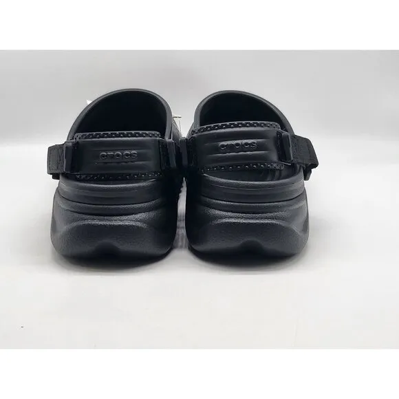 Crocs Duet Max II Clog Black Mens Size 9 Adjustable Strap Lightweight