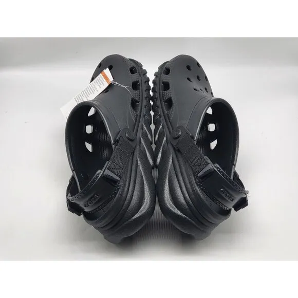 Crocs Duet Max II Clog Black Mens Size 9 Adjustable Strap Lightweight