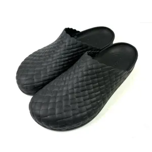Crocs Dylan Clogs 43 Black Weave Rubber Slip On Shoes Mens 10