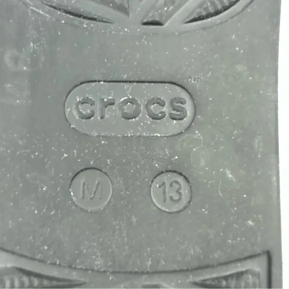 Crocs Dylan Clogs 43 Black Weave Rubber Slip On Shoes Mens 10