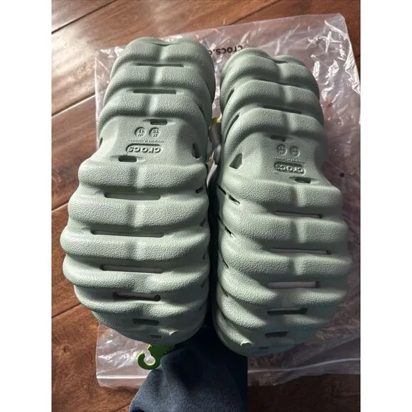 Crocs Echo Clogs color  &quot;Moss&quot; Unisex Adults Size M10/W12