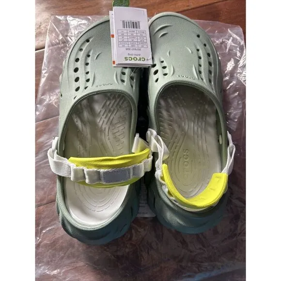 Crocs Echo Clogs color  &quot;Moss&quot; Unisex Adults Size M10/W12