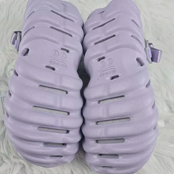 Crocs Echo Clogs Lavender Purple 207937-530 Women's Size 9 Men’s Size 7 New