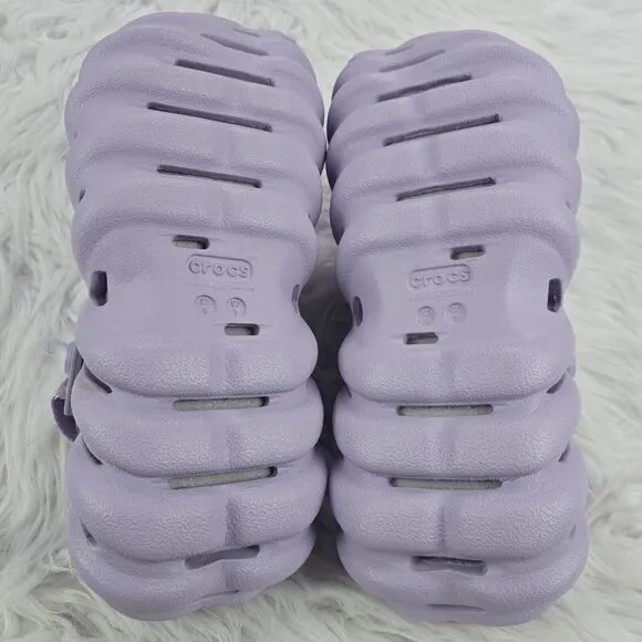 Crocs Echo Clogs Lavender Purple Women's Size 7 Men’s Size 5 New 207937-530