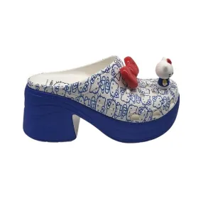 Crocs Hello Kitty 50th Anniversary Siren Clog Blue Glitter White Xtra High Wom S
