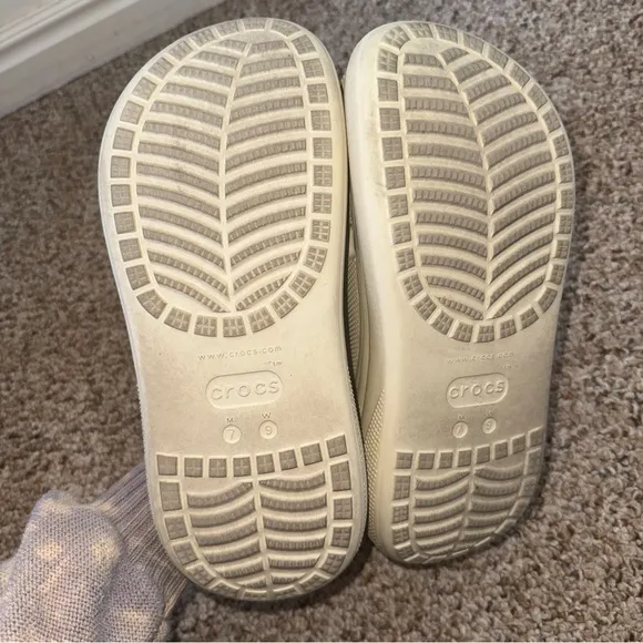 Crocs High Heels Platform Women's 9 / Men's 7 Crush ClogBone Color