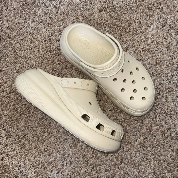Crocs High Heels Platform Women's 9 / Men's 7 Crush ClogBone Color