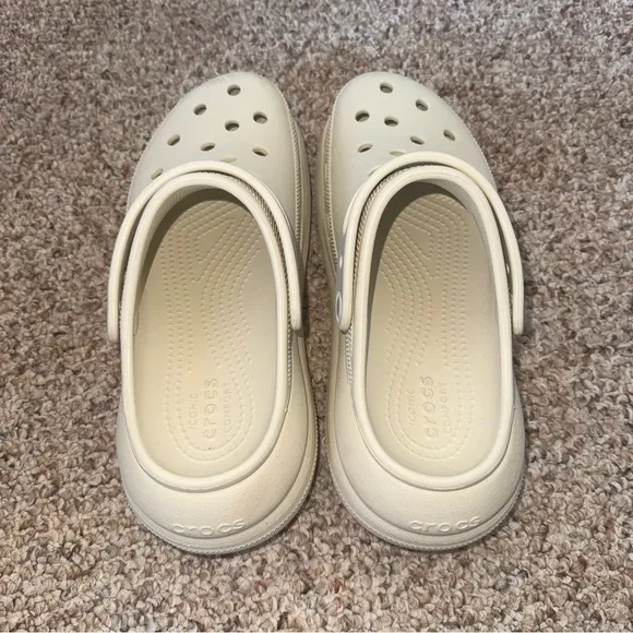 Crocs High Heels Platform Women's 9 / Men's 7 Crush ClogBone Color