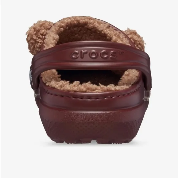 Crocs | I Am Fur-Lined Brown Bear Clogs  | Toddler/Little Kids Size: 4