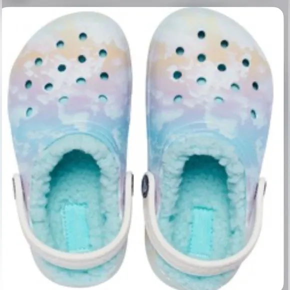 CROCS Kids' Classic Fleece Lined Clog NWOT