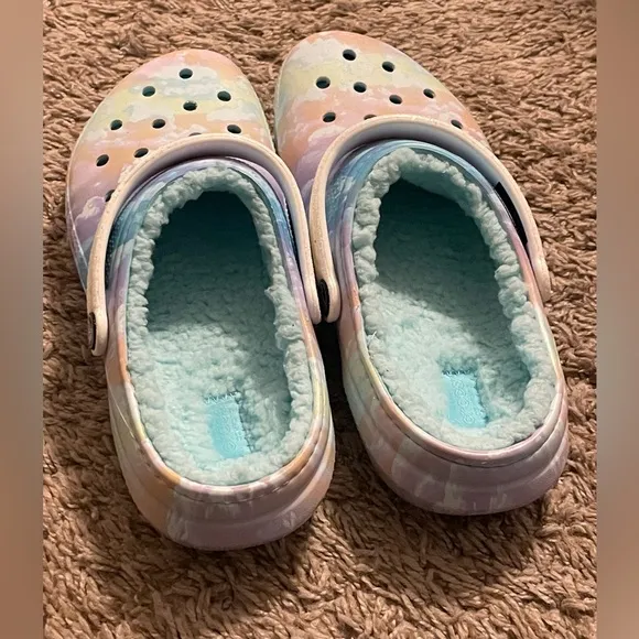CROCS Kids' Classic Fleece Lined Clog NWOT
