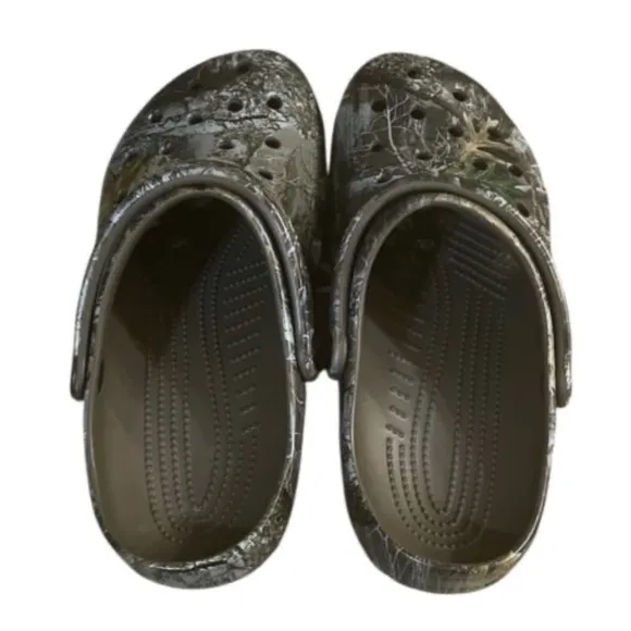 Crocs Mens Classic Realtree Edge Size‎ 8 Clogs Camouflage Green Brown