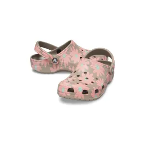 Crocs Men’s Classic Retro Resort Floral Mushroom Salmon Clogs Size 13 NWT