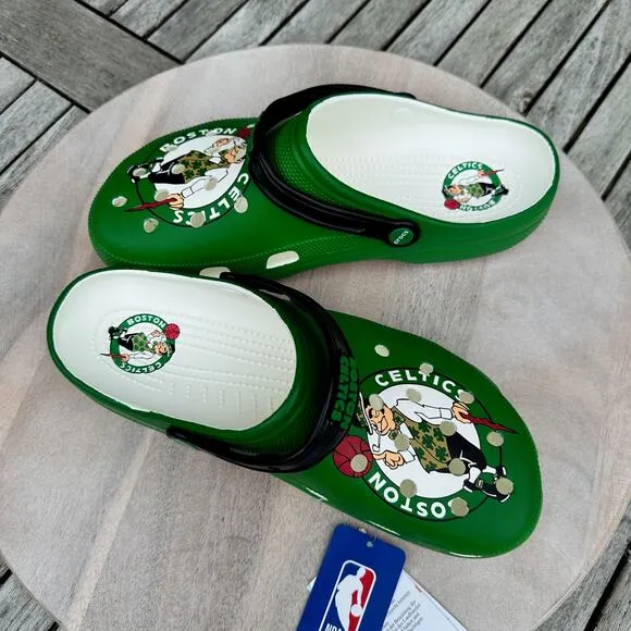 Crocs NBA Champions Boston Celtics Classic Mens 14 Clogs Green Basketball New