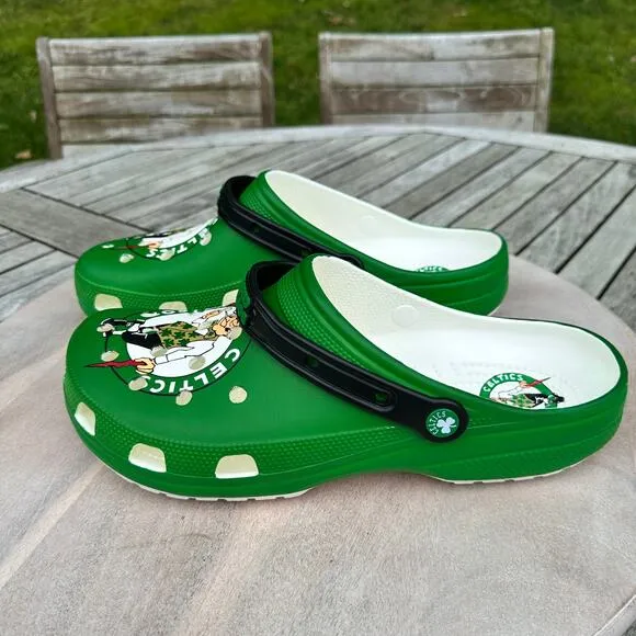 Crocs NBA Champions Boston Celtics Classic Mens 14 Clogs Green Basketball New