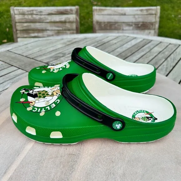 Crocs NBA Champions Boston Celtics Classic Mens 14 Clogs Green Basketball New