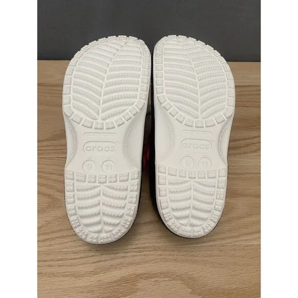 Crocs NBA Miami Heat Classic Clogs for Men Size 9 Women Size 11