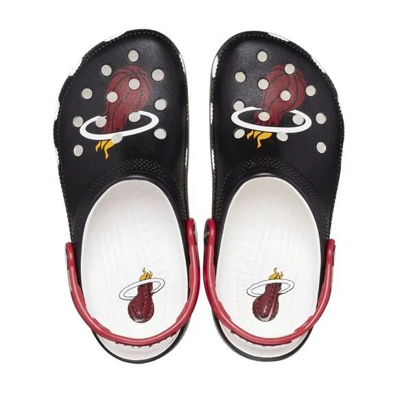 Crocs NBA Miami Heat‎ Classic Clogs Men's 10