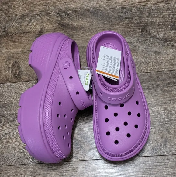 Crocs Platform crush  Clogs Women's Size 9