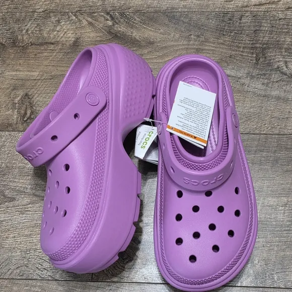 Crocs Platform crush  Clogs Women's Size 9