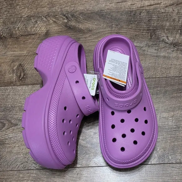 Crocs Platform crush  Clogs Women's Size 9