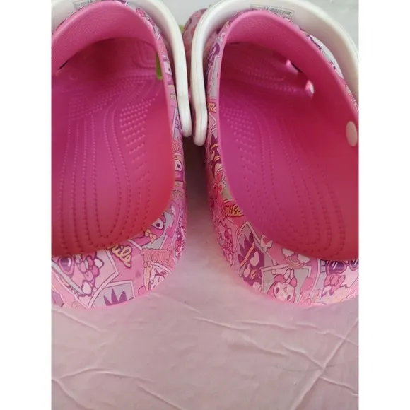 Crocs Shoes women's 12 Men's 10 Pink Hello Kitty and Friends With Jibbitz Comfy
